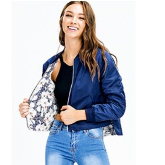 Glam Girl Fashion Jackets & Blazers - NWT  LAST ONE!  Cropped Bomber Jacket